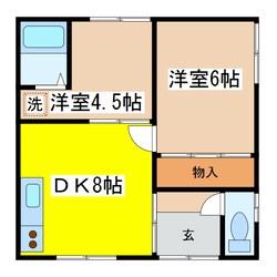 中井マンションの物件間取画像